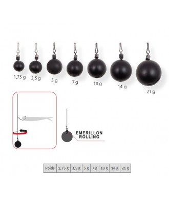 Plomb ROUND DROP SHOT 7 GR